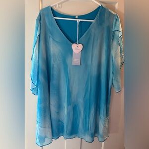 Amazon Tiyoma short sleeve v-neck blouse